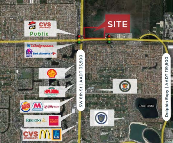 More Photos Of SW 8th St @ 139th Street, Miami General Retail For Lease