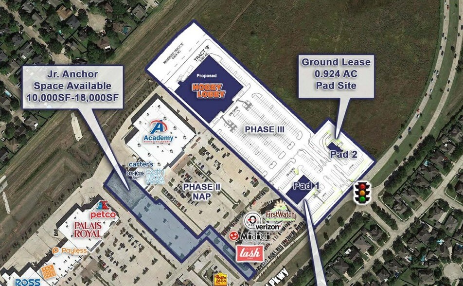 More Photos Of Pearland Pky & FM-518, Pearland Unknown For Lease