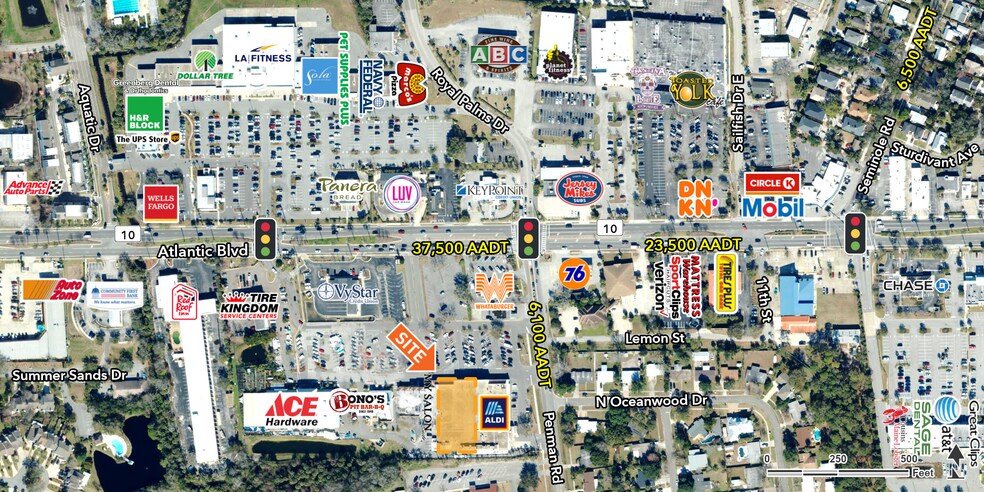 Primary Photo Of 1209-1227 Atlantic Blvd, Neptune Beach Storefront For Lease
