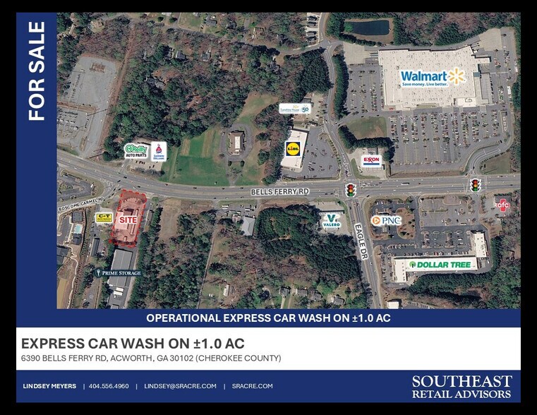 Primary Photo Of 6390 Bells Ferry Rd, Woodstock Carwash For Sale