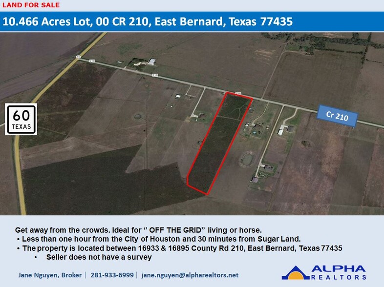 Primary Photo Of 00 CR 210, East Bernard Land For Sale