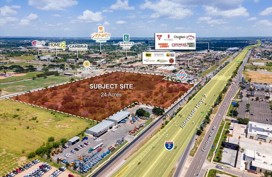 Primary Photo Of Ware Rd @ Interstate 2, McAllen Land For Sale