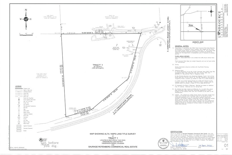 More Photos Of Service Rd @ LA-3158, Hammond Land For Sale
