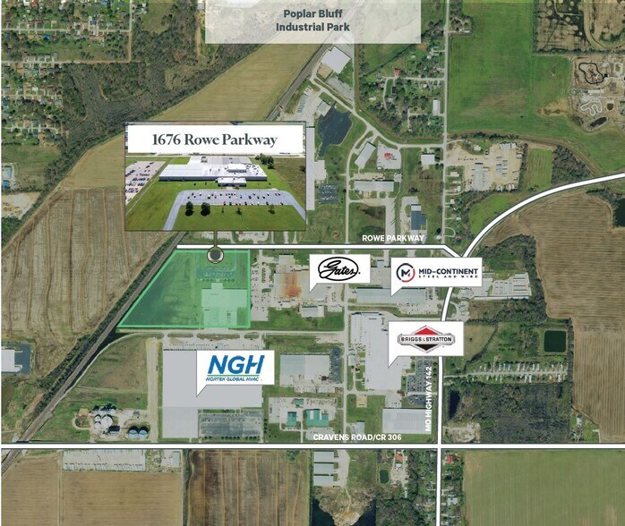 More Photos Of 1676 Rowe Pky, Poplar Bluff Industrial For Sale