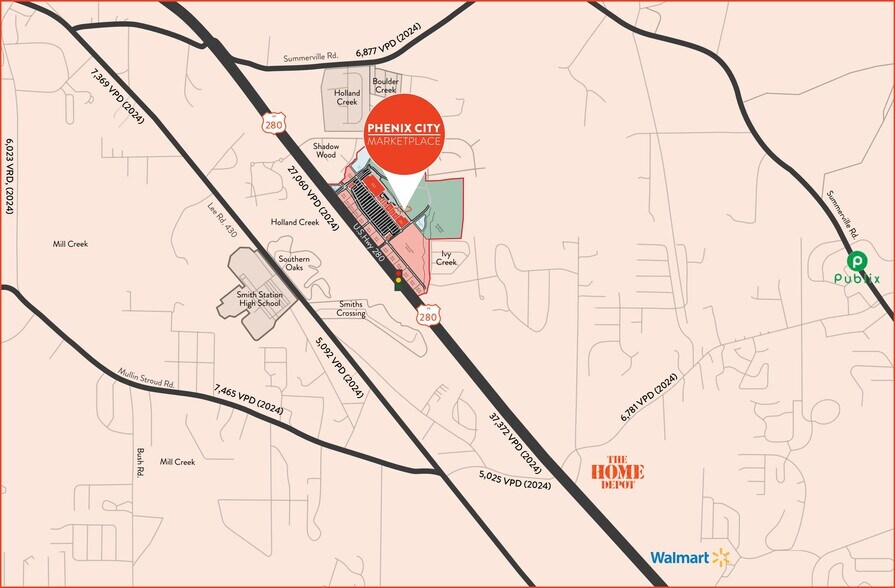 More Photos Of 20300 US-280, Phenix City Land For Lease