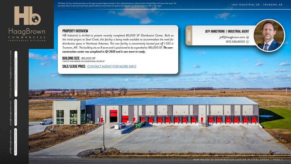 More Photos Of 1450 Industrial Dr, Trumann Distribution For Lease