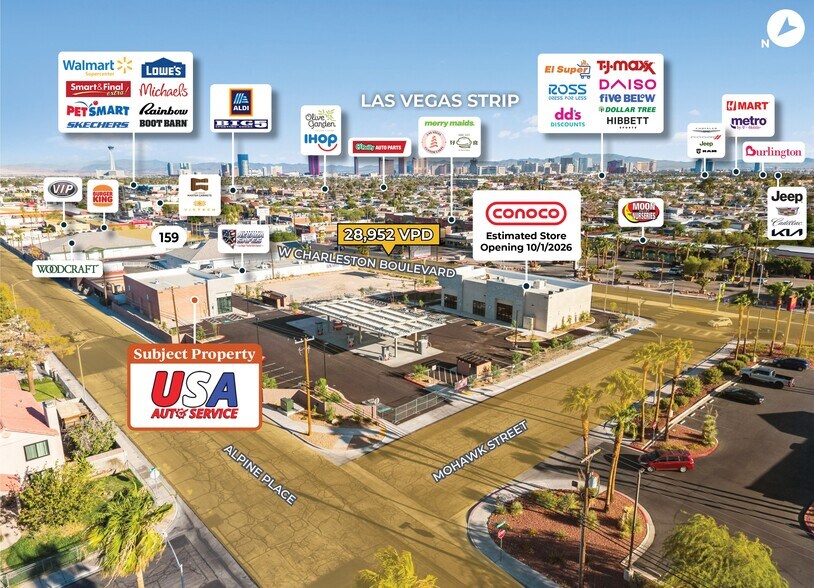 Primary Photo Of 5330 W Charleston Blvd, Las Vegas Auto Repair For Sale