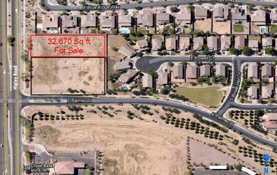 Primary Photo Of Higley Rd & Palmer St, Gilbert Land For Sale