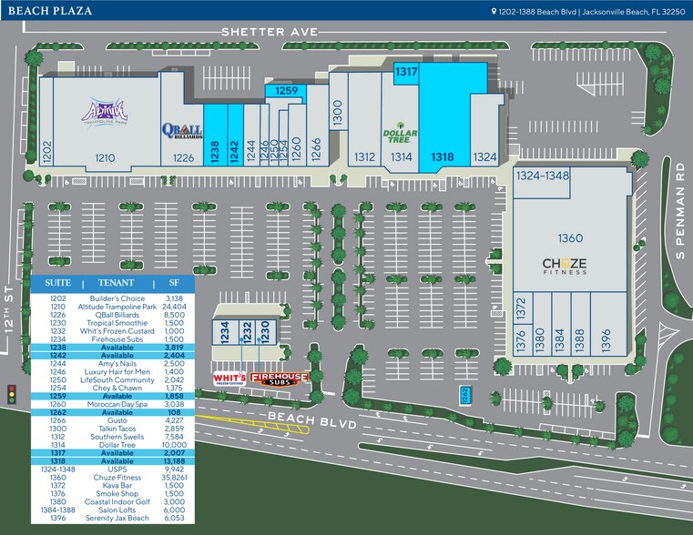 More Photos Of 1202-1388 Beach Blvd, Jacksonville Beach Unknown For Lease