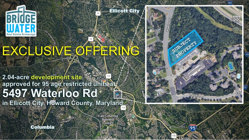 Primary Photo Of 5497 Waterloo Rd, Ellicott City Land For Sale