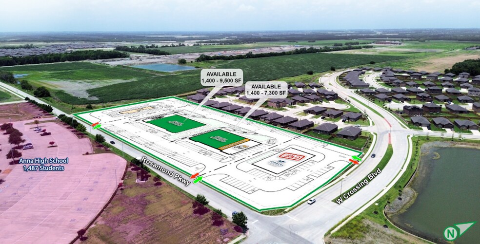 Primary Photo Of NWC of West Crossing & Rosamond Pkwy blvd, Anna Storefront For Lease