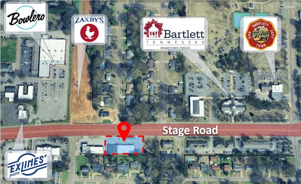 More Photos Of 6331-6339 Stage Rd, Memphis General Retail For Lease