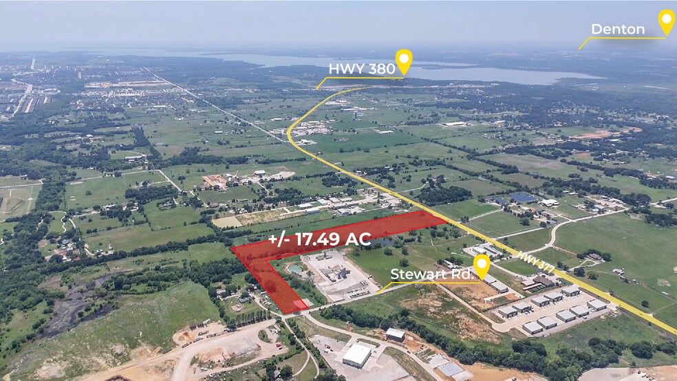 More Photos Of 4354 US-377, Aubrey Land For Sale