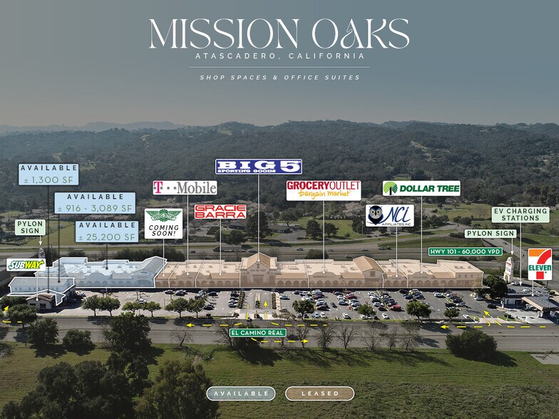 More Photos Of 2040-2240 El Camino Real, Atascadero Storefront For Lease