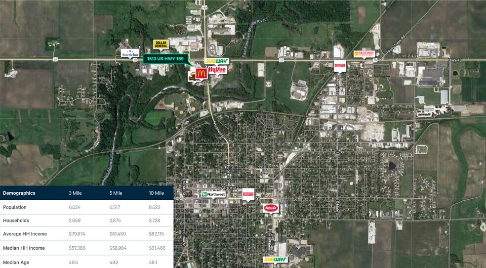 More Photos Of 1513 Highway 169 N, Algona Fast Food For Lease