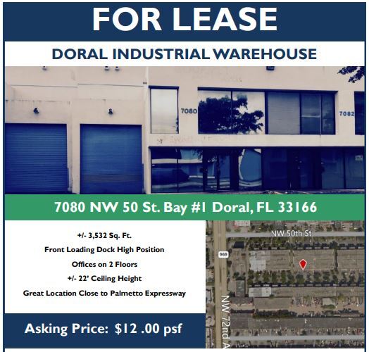 More Photos Of 7084 NW 50th St, Miami Warehouse For Sale