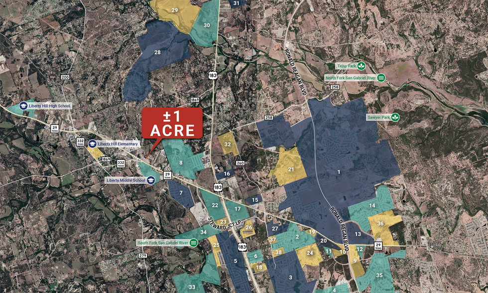 Primary Photo Of 123 Bailey, Liberty Hill Land For Sale