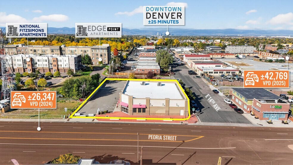 More Photos Of 1395 Peoria St, Aurora Freestanding For Lease