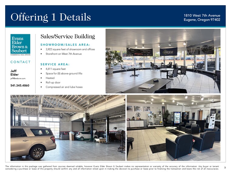 More Photos Of 1810 W 7th Ave, Eugene Auto Dealership For Lease