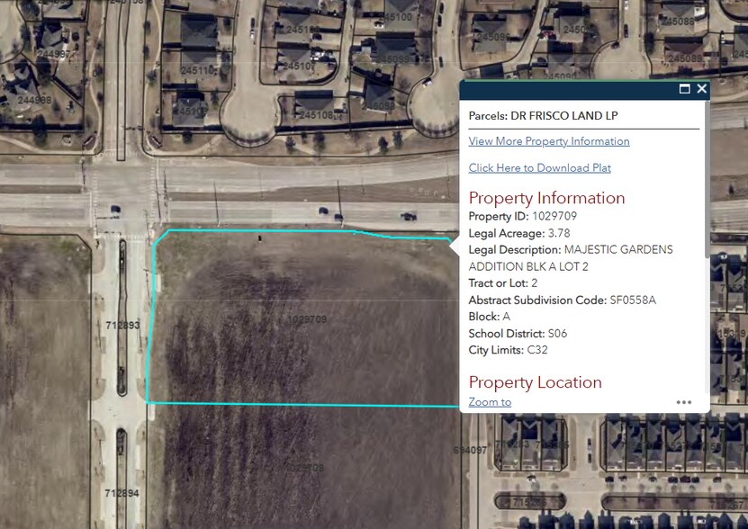 More Photos Of 3645 Main St, Frisco Land For Sale