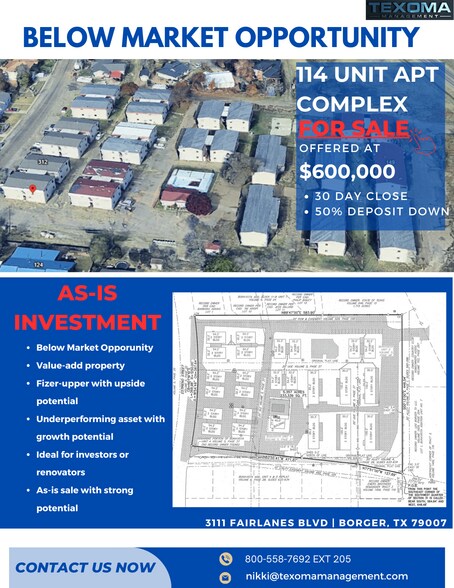 Primary Photo Of 3111 Fairlanes Blvd, Borger Apartments For Sale