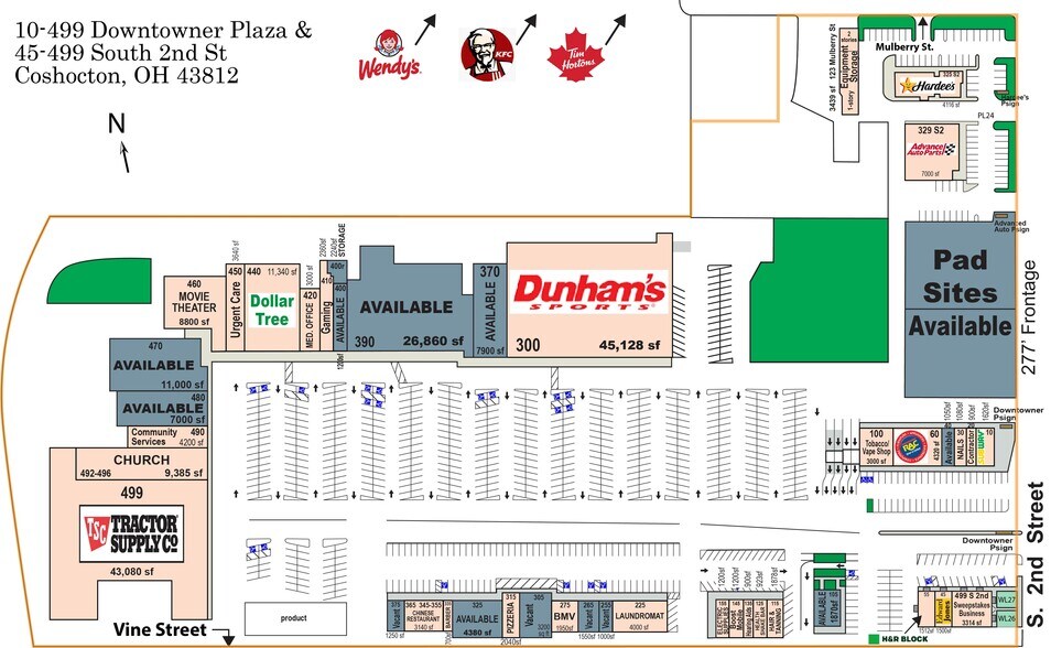 More Photos Of 300-499 Downtowner Plz, Coshocton General Retail For Sale