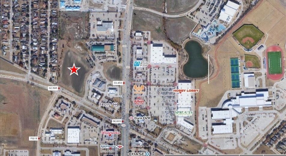 More Photos Of NWQ Lebanon & Preston Rd Rd, Frisco Land For Lease