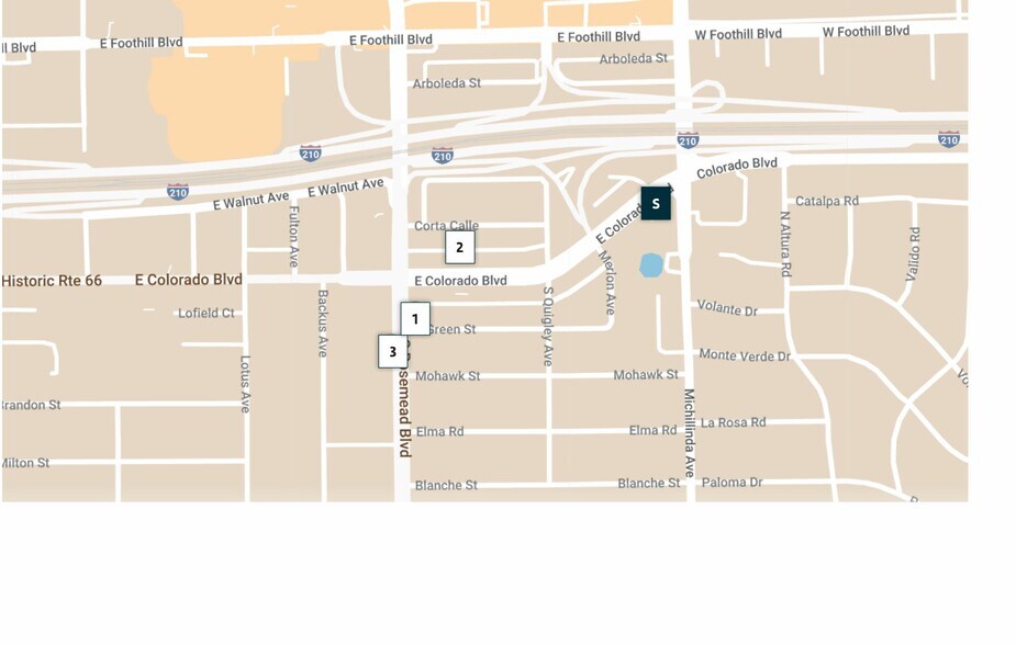 More Photos Of 3864-3870 E Colorado Blvd, Pasadena Storefront Retail Office For Sale
