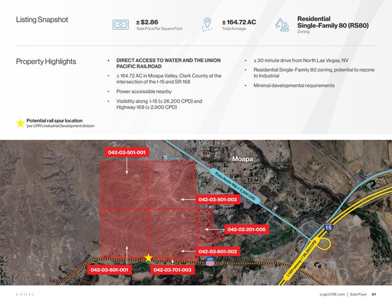 More Photos Of SR168 and I-15N, Moapa Land For Sale