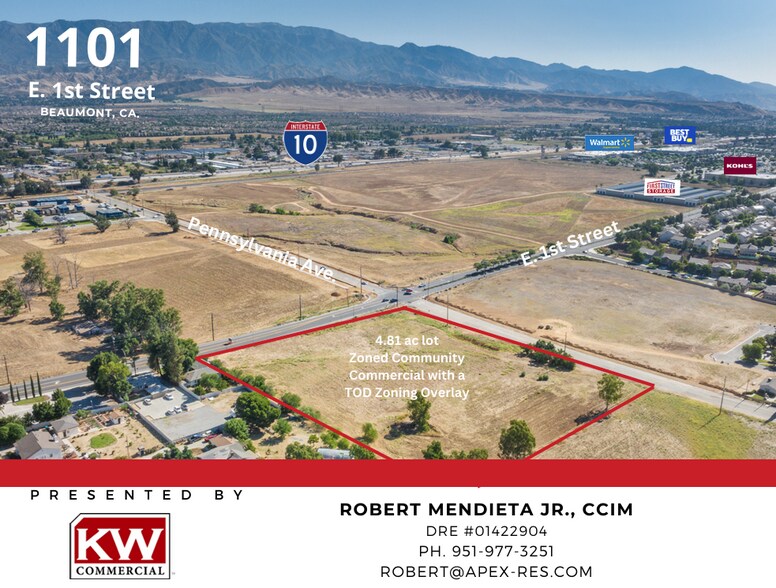Primary Photo Of 1101 E 1st St, Beaumont Land For Sale