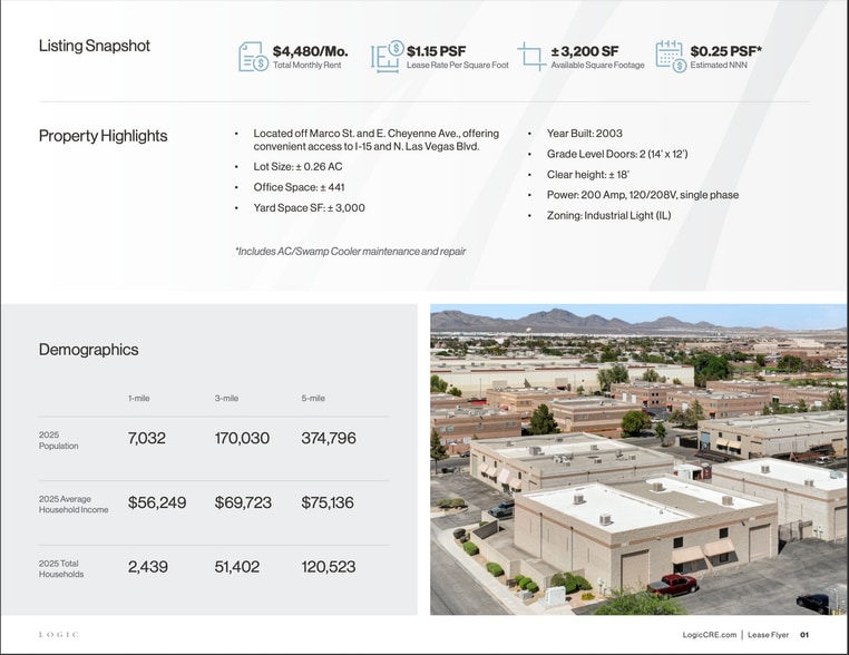 More Photos Of 2952 Marco St, Las Vegas Warehouse For Lease