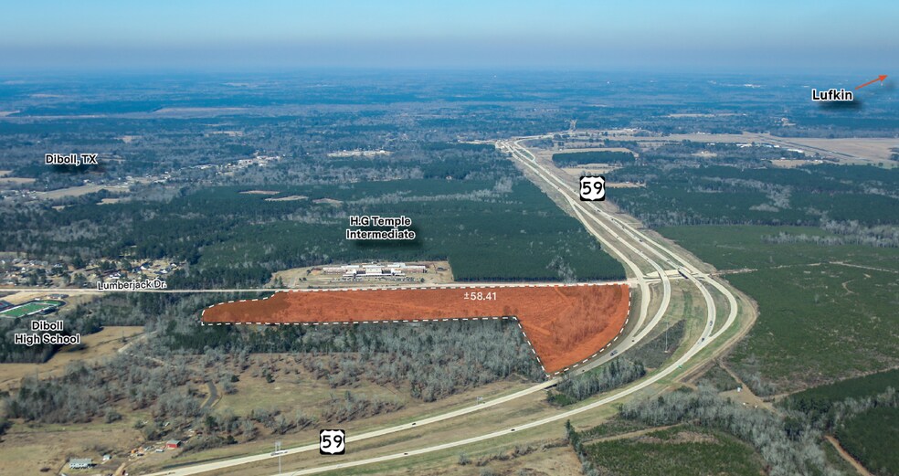More Photos Of Lumberjack Dr. @ HWY 69, Diboll Land For Sale