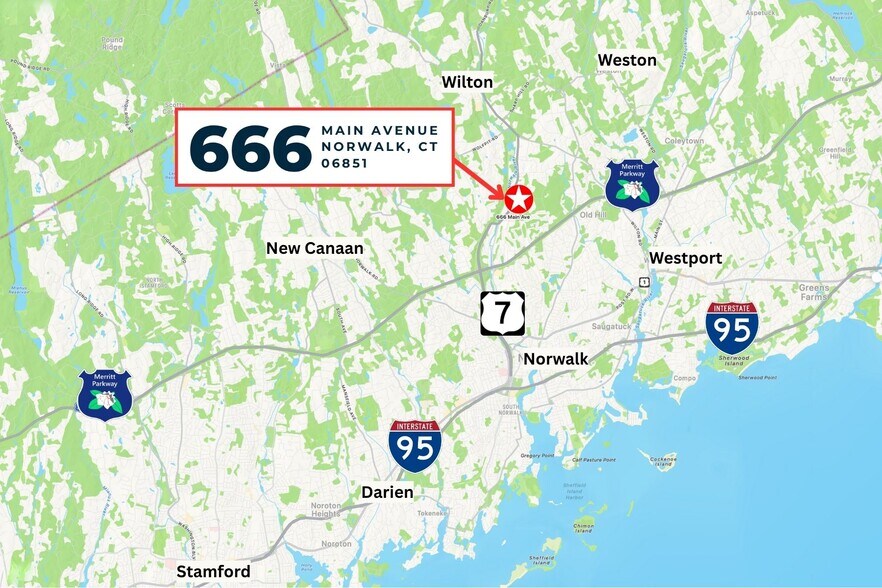 More Photos Of 666 Main Ave, Norwalk Storefront Retail Office For Sale