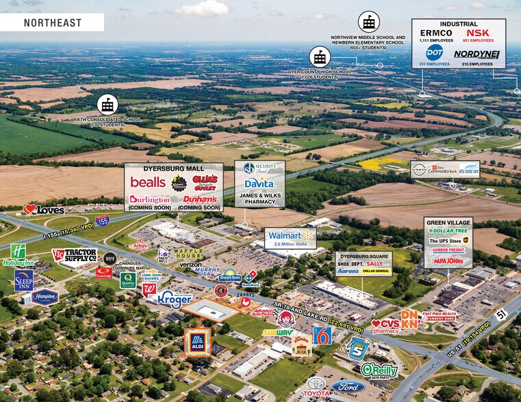 More Photos Of 805 Pennell Ln, Dyersburg Freestanding For Sale