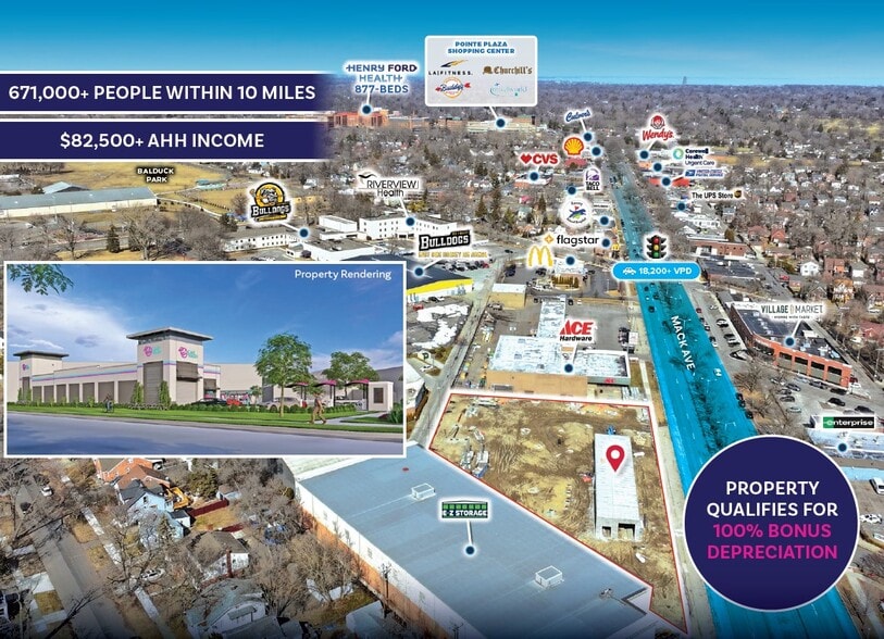 Primary Photo Of 18155 Mack Ave, Detroit Carwash For Sale