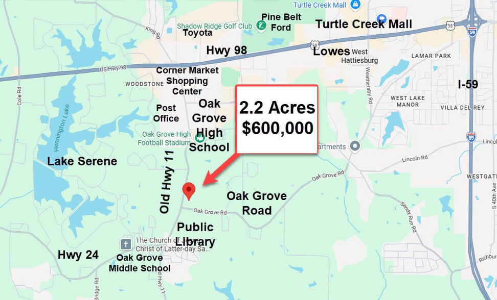 Primary Photo Of 5020 Old Highway 11, Hattiesburg Land For Sale