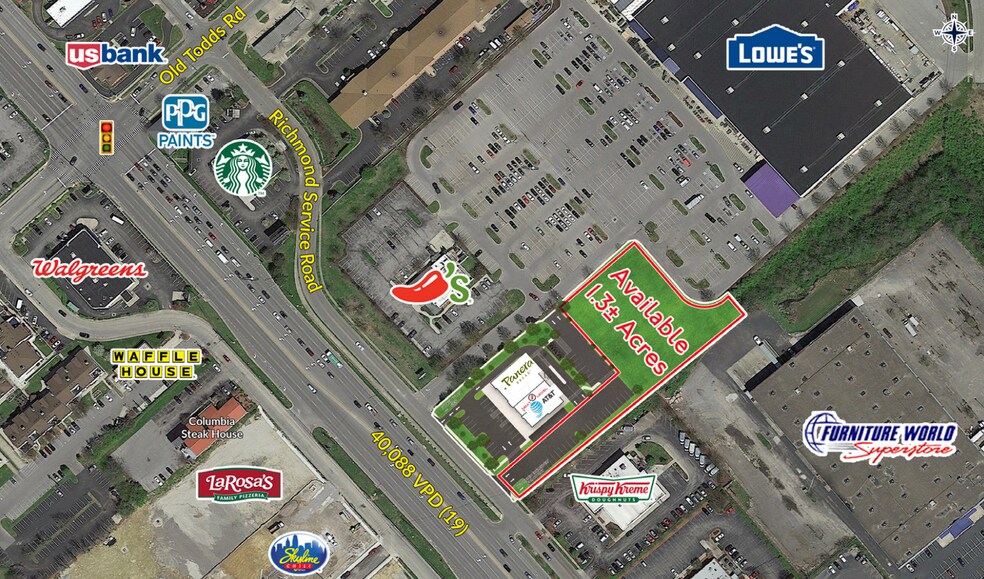 More Photos Of 2887 Richmond Rd, Lexington Land For Lease