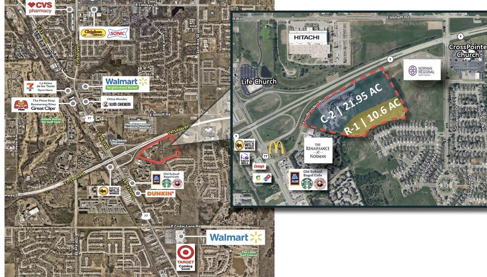 More Photos Of 1800 & 1900 Ann Branden Blvd, Norman Land For Sale