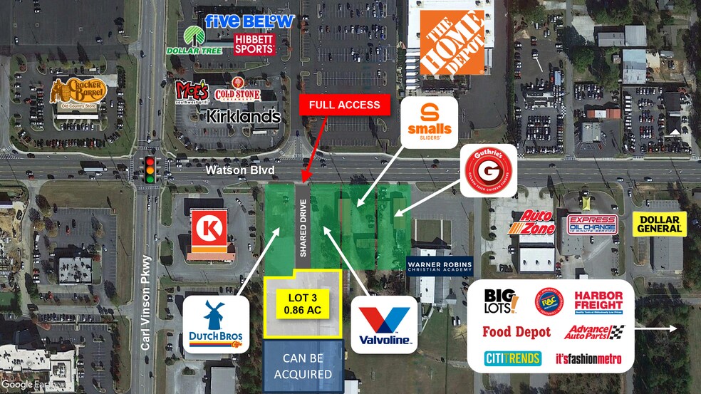 More Photos Of 2695 Watson Blvd, Warner Robins Land For Sale