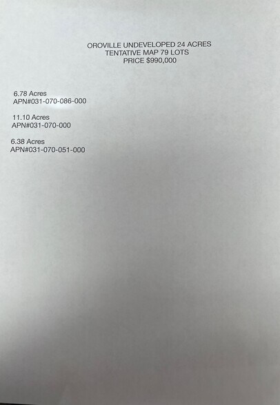 More Photos Of Grand Ave, Oroville Land For Sale