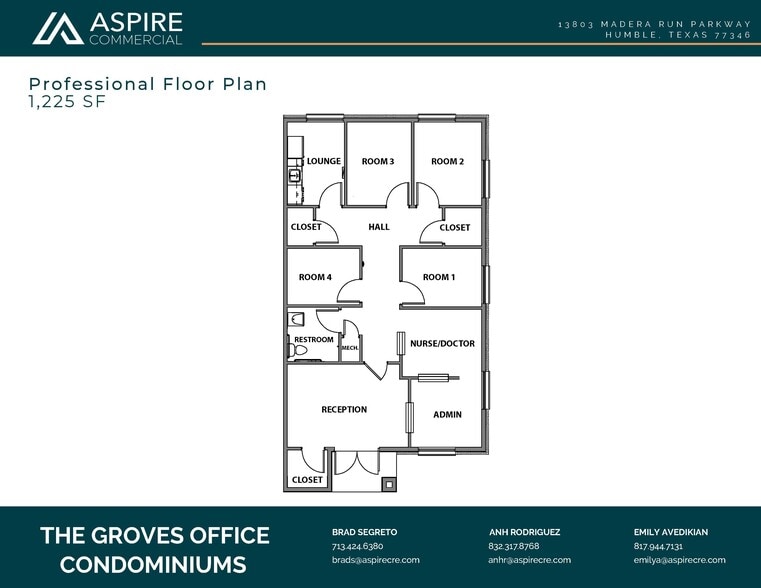 More Photos Of 13803 Madera Run, Humble Office For Sale