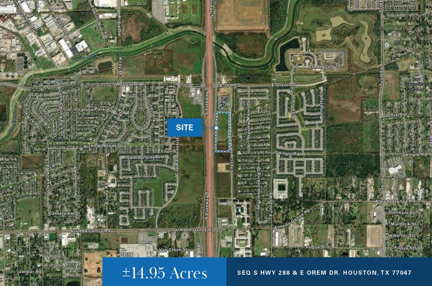 Primary Photo Of SEQ S Hwy 288 & E Orem Dr, Houston Land For Sale