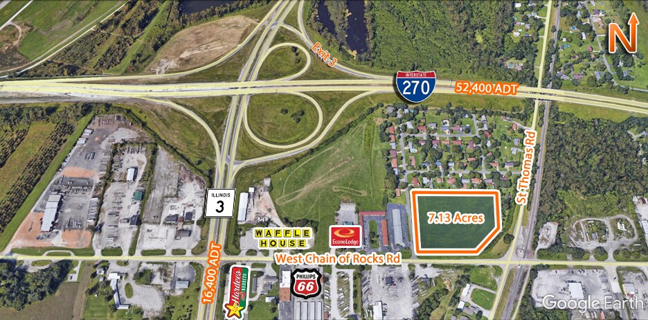 Primary Photo Of St. Thomas Rd and West Chain of Rocks Rd, Granite City Land For Sale