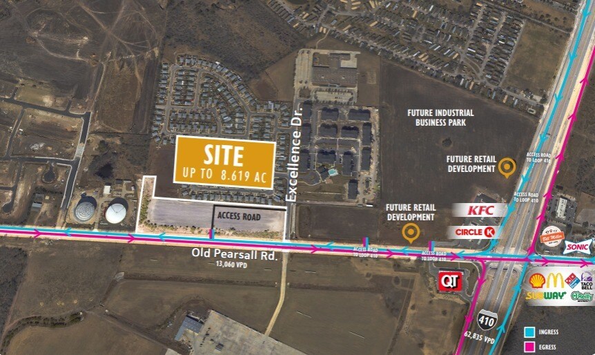 More Photos Of Old Pearsall Rd & SW Loop 410, San Antonio Land For Sale