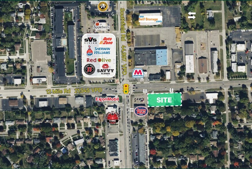 More Photos Of 17641 12 Mile Rd, Lathrup Village Land For Lease