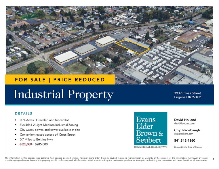 More Photos Of 3939 Cross St, Eugene Land For Sale