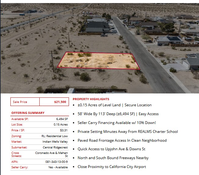 More Photos Of 8000 California City blvd, California City Land For Sale