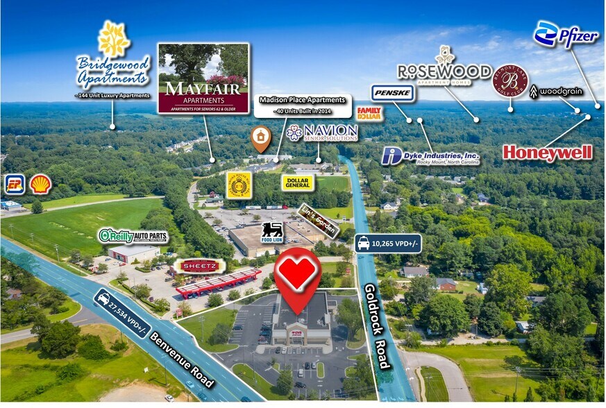 More Photos Of 1630 Benvenue Rd, Rocky Mount Freestanding For Sale