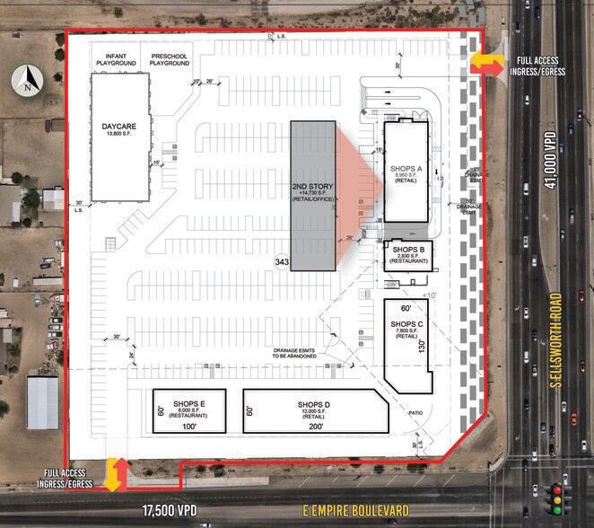 More Photos Of NWC Ellsworth Rd & Empire Blvd, Queen Creek Land For Lease
