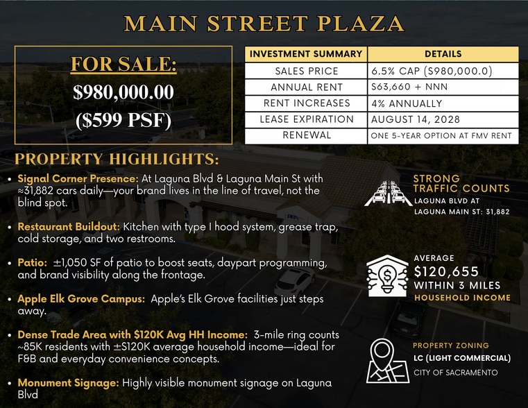 More Photos Of 9080 Laguna Main St, Elk Grove Restaurant For Sale